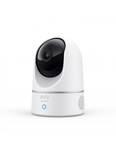 Eufy Security Indoor CAM 2K Pan & Tilt, Camara vigilancia WiFi Interior, Reconocimiento de Personas, con Asistente de Voz,