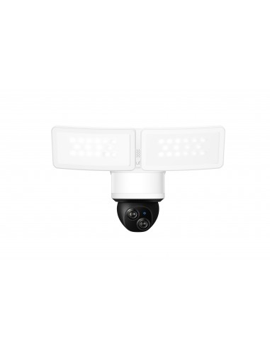 Eufy Security Floodlight Camera E340 con cable, giro de 360° e inclinación, grabación ininterrumpida, Wi-Fi de doble banda,