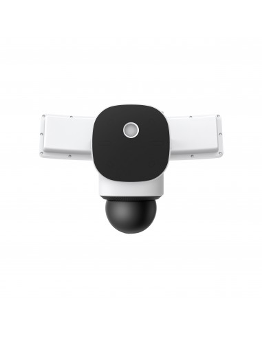 Eufy Security Floodlight Camera E340 con cable, giro de 360° e inclinación, grabación ininterrumpida, Wi-Fi de doble banda,