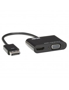 Tripp Lite P136-06N-HV-V2 Adaptador Convertidor Todo en Uno DisplayPort a VGA HDMI, DP ver 1.2, 4K 30 Hz HDMI