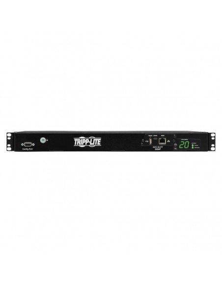 Tripp Lite PDUMH20HVATNET PDU Monofásico Controlable con Switch de Transferencia Automática 3.8kW, 2 Entradas C20 de 200-240V,