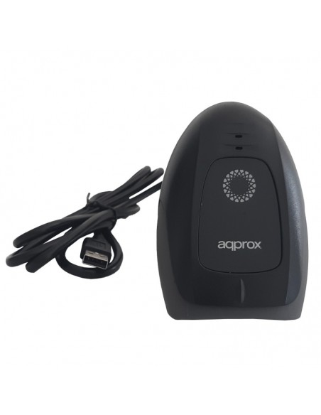 Approx appLS11 Lector de códigos de barras portátil 1D Laser Negro