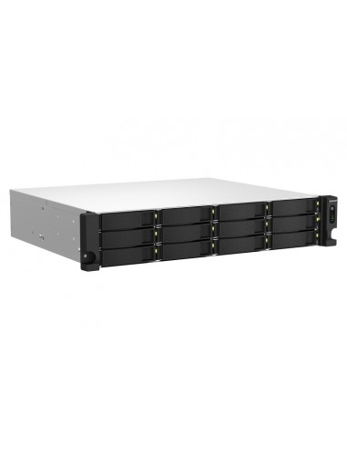 QNAP TS-1264U-RP NAS Bastidor (2U) Ethernet Aluminio, Negro