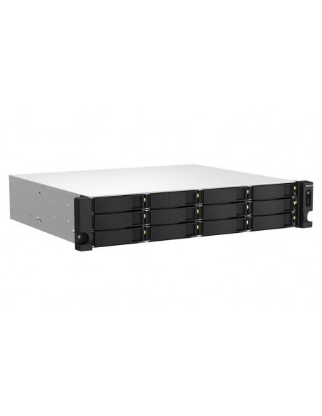 QNAP TS-1264U-RP NAS Bastidor (2U) Ethernet Aluminio, Negro