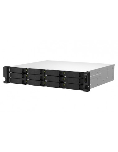 QNAP TS-1264U-RP NAS Bastidor (2U) Ethernet Aluminio, Negro
