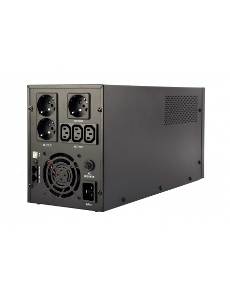 Gembird EG-UPS-036 sistema de alimentación ininterrumpida (UPS) Línea interactiva 3 kVA 1800 W 6 salidas AC
