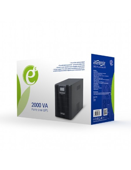 Gembird EG-UPS-PS1000-01 sistema de alimentación ininterrumpida (UPS) Línea interactiva 1 kVA 800 W 4 salidas AC