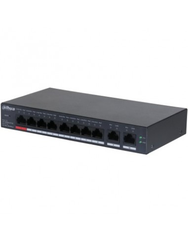 Dahua Technology DH-CS4010-8ET-110 switch Gestionado L2 Fast Ethernet (10 100) Energía sobre Ethernet (PoE) Negro