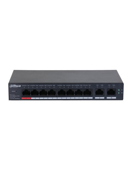 Dahua Technology DH-CS4010-8ET-110 switch Gestionado L2 Fast Ethernet (10 100) Energía sobre Ethernet (PoE) Negro