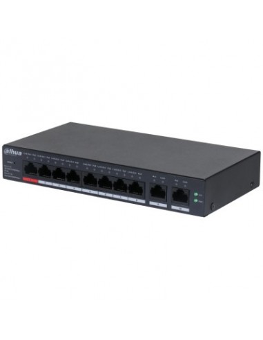 Dahua Technology DH-CS4010-8GT-110 switch Gestionado L2 Gigabit Ethernet (10 100 1000) Energía sobre Ethernet (PoE) Negro