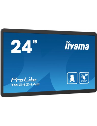iiyama TW2424AS-B1 pantalla de señalización Pantalla plana para señalización digital 60,5 cm (23.8") Wifi 250 cd   m² 4K Ultra