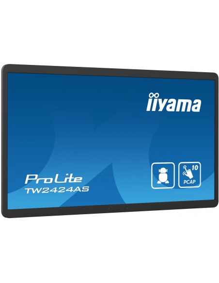 iiyama TW2424AS-B1 pantalla de señalización Pantalla plana para señalización digital 60,5 cm (23.8") Wifi 250 cd   m² 4K Ultra