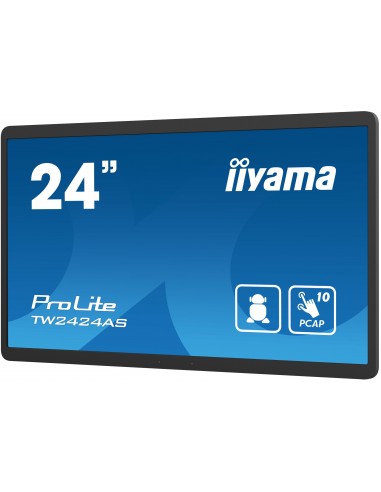 iiyama TW2424AS-B1 pantalla de señalización Pantalla plana para señalización digital 60,5 cm (23.8") Wifi 250 cd   m² 4K Ultra