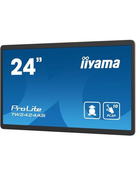 iiyama TW2424AS-B1 pantalla de señalización Pantalla plana para señalización digital 60,5 cm (23.8") Wifi 250 cd   m² 4K Ultra