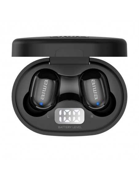 Aiwa EBTW-150WT Auriculares Inalámbrico Dentro de oído Llamadas Música Bluetooth Negro