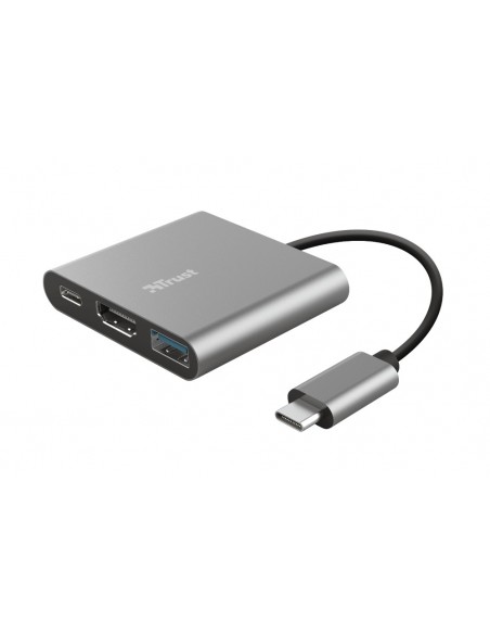 Trust Dalyx USB 3.2 Gen 1 (3.1 Gen 1) Type-C Aluminio, Negro Trust Dalyx USB 3.2 Gen 1 (3.1 Gen 1) Type-C Aluminio, Negro