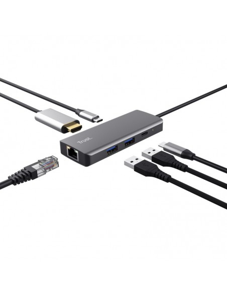 Trust Dalyx USB Tipo C 1000 Mbit s Plata
