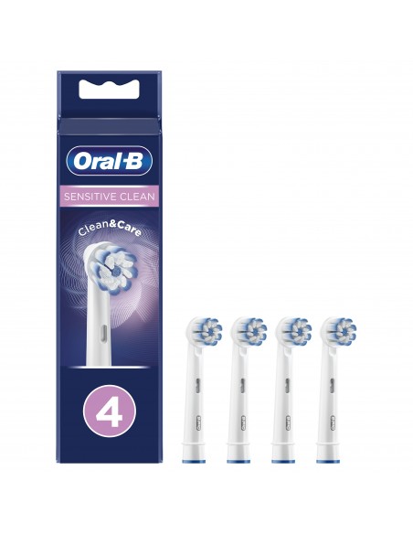 Oral-B Sensitive Clean 80339545 cepillo de cabello 4 pieza(s) Blanco