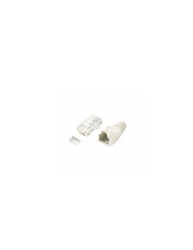 Equip 121175 conector RJ-45 Transparente, Blanco