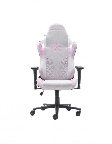 Newskill Gaming Takamikura V2 Silla para videojuegos de PC Asiento acolchado Gris, Rosa, Blanco