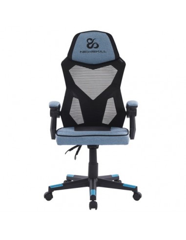 Newskill Gaming Eros Silla para videojuegos de PC Asiento acolchado Negro, Azul, Gris