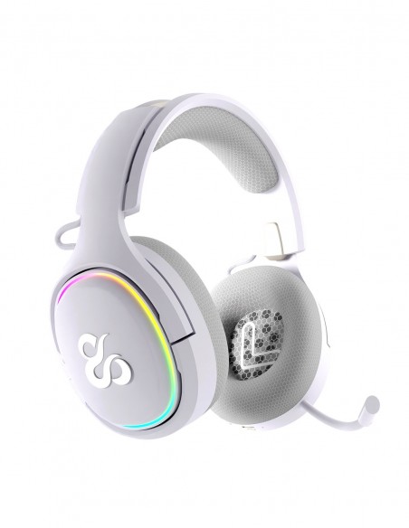 Newskill Gaming NS-HS-ATON-WH auricular y casco Auriculares Inalámbrico y alámbrico Diadema Juego USB Tipo C Bluetooth Blanco