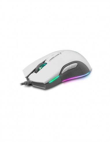 Newskill Gaming Eos Ivory ratón Ambidextro USB tipo A 16000 DPI