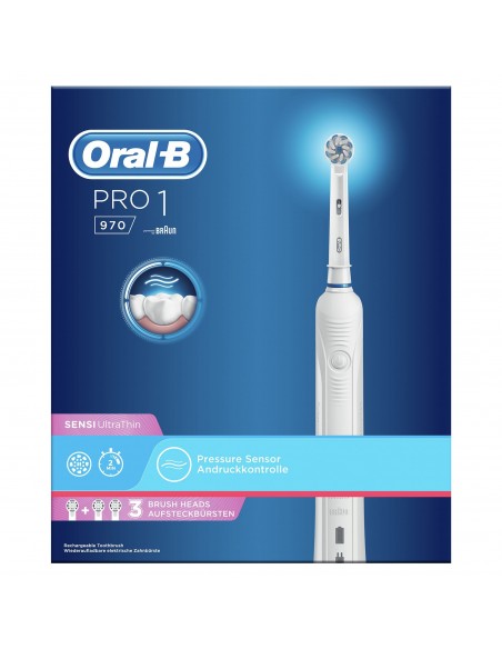 Oral-B PRO 80316670 cepillo eléctrico para dientes Adulto Cepillo dental oscilante Blanco