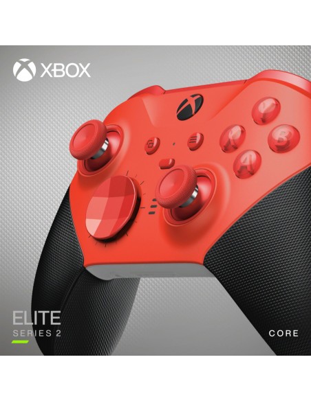 Microsoft Xbox Elite Series 2 - Core Negro, Rojo Bluetooth USB Gamepad Analógico Digital Xbox Series S, Xbox Series X, PC, Xbox