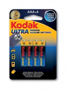 Kodak Ultra Premium Batería de un solo uso AAA Alcalino