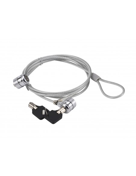 Conceptronic CNBSLOCK15T cable antirrobo Plata 1,5 m
