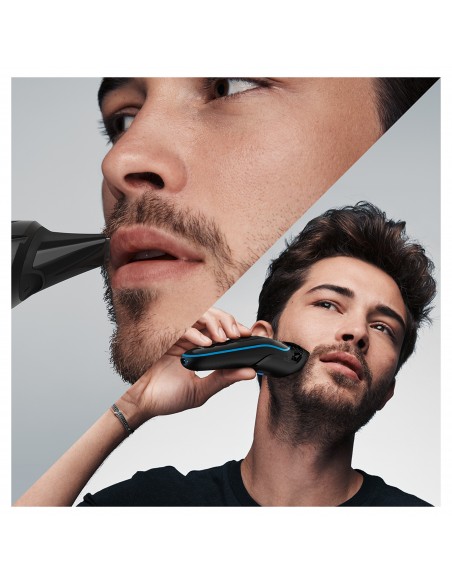 Braun All-in-one MGK5245 depiladora para la barba Batería 2,1 cm Mojado y seco Negro, Azul