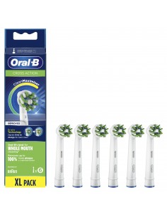 Oral-B CrossAction 80339345 cepillo de cabello 6 pieza(s) Azul, Verde, Blanco