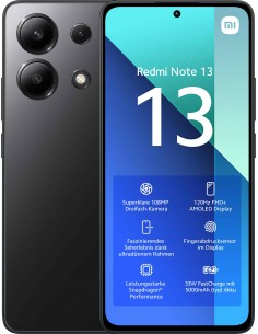 Xiaomi Redmi Note 13 16,9 cm (6.67") SIM doble Android 13 4G USB Tipo C 8 GB 256 GB 5000 mAh Negro