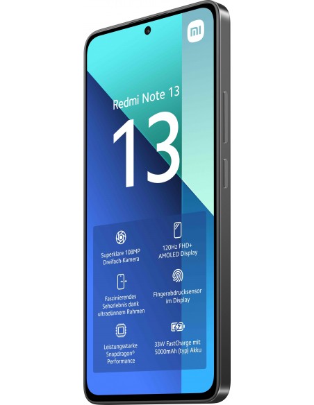 Xiaomi Redmi Note 13 16,9 cm (6.67") SIM doble Android 13 4G USB Tipo C 8 GB 256 GB 5000 mAh Negro