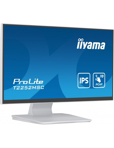 iiyama ProLite pantalla para PC 54,6 cm (21.5") 1920 x 1080 Pixeles Full HD LCD Pantalla táctil Mesa Blanco