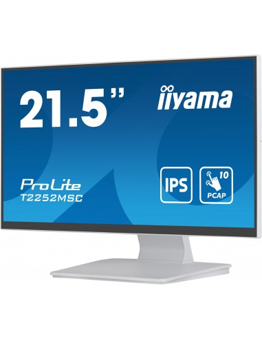 iiyama ProLite pantalla para PC 54,6 cm (21.5") 1920 x 1080 Pixeles Full HD LCD Pantalla táctil Mesa Blanco