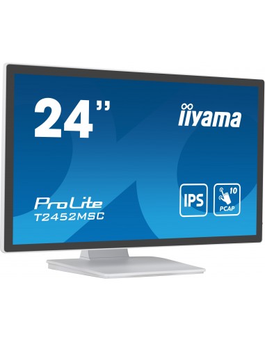 iiyama ProLite pantalla para PC 60,5 cm (23.8") 1920 x 1080 Pixeles Full HD LCD Pantalla táctil Multi-usuario Blanco