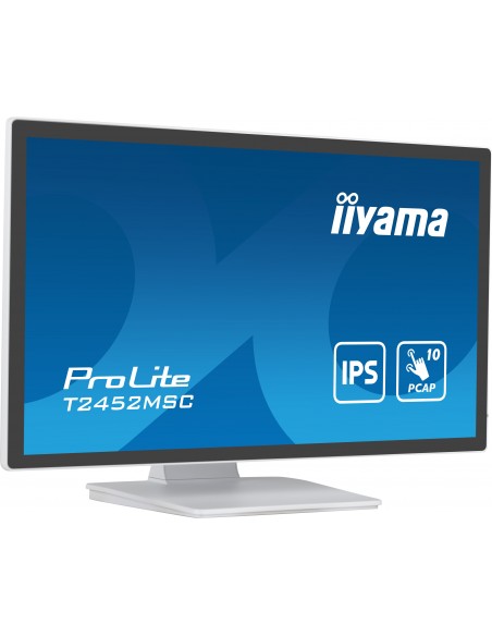 iiyama ProLite pantalla para PC 60,5 cm (23.8") 1920 x 1080 Pixeles Full HD LCD Pantalla táctil Multi-usuario Blanco