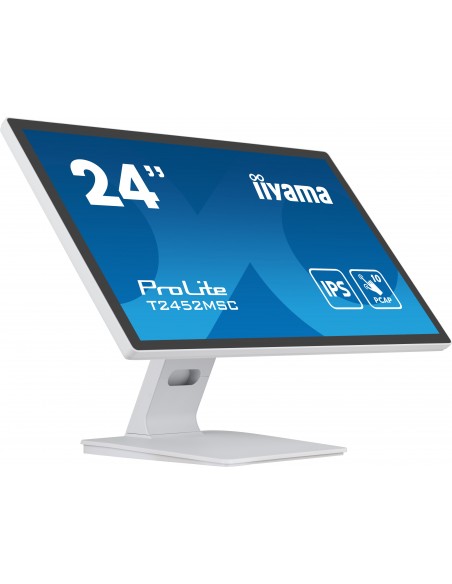 iiyama ProLite pantalla para PC 60,5 cm (23.8") 1920 x 1080 Pixeles Full HD LCD Pantalla táctil Multi-usuario Blanco