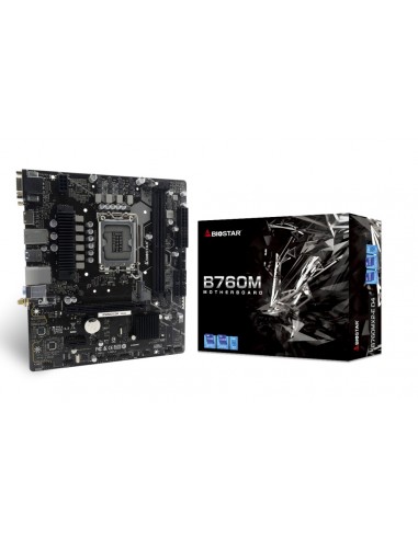 Biostar B760MX2-E D4 placa base Intel B760 LGA 1700 micro ATX