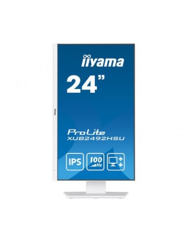 iiyama XUB2492HSU-W6 pantalla para PC 60,5 cm (23.8") 1920 x 1080 Pixeles Full HD LED Blanco
