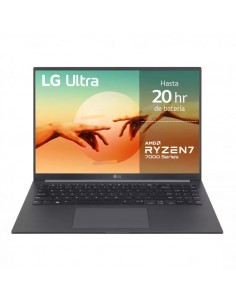 LG 16U70R-G.AA76B ordenador portatil Portátil 40,6 cm (16") WUXGA AMD Ryzen™ 7 7730U 16 GB LPDDR4x-SDRAM 512 GB SSD Wi-Fi 6