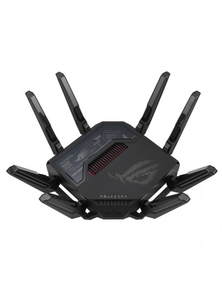 ASUS ROG Rapture GT-BE98 router inalámbrico 10 Gigabit Ethernet Quad-band (2.4 GHz   5 GHz-1   5 GHz-2   6 GHz) Negro
