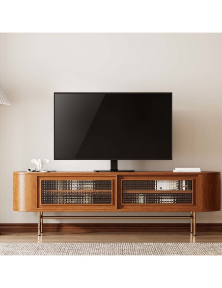 AISENS Soporte de Mesa ECO Giratorio para Monitor TV 40Kg de 32-55, Negro