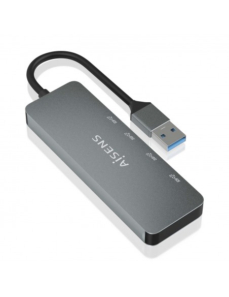 AISENS Hub USB 3.2 Gen2 10G USB-A, USB-A M-2xUSB-C H-2xUSB-A H, Gris, 15cm AISENS Hub USB 3.2 Gen2 10G USB-A, USB-A M-2xUSB-C H-2xUSB-A H, Gris, 15cm