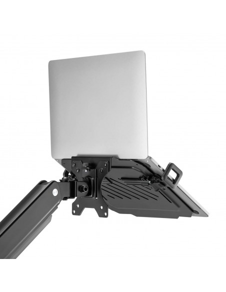 AISENS Soporte Universal para Portátil de 12-17 para el Montaje en un Soporte de Monitor, Negro