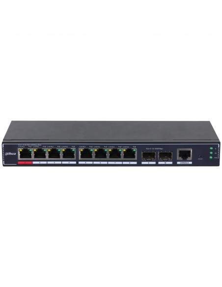Dahua Technology PoE SG4010P-2F Gestionado L2 Gigabit Ethernet (10 100 1000) Energía sobre Ethernet (PoE) Negro