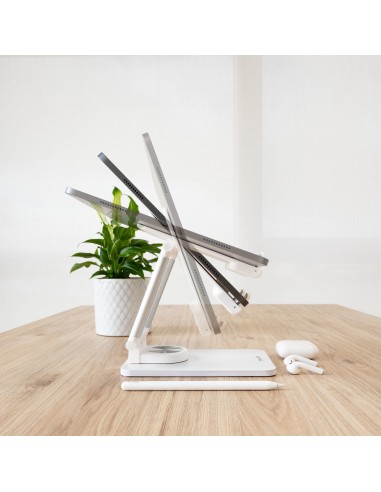 TooQ Soporte de Sobremesa Ajustable para Móvil o Tablet de hasta 12,9”