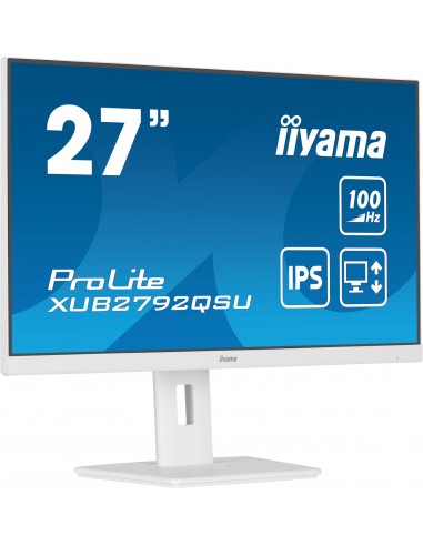 iiyama ProLite XUB2792QSU-W6 pantalla para PC 68,6 cm (27") 2560 x 1440 Pixeles Wide Quad HD LED Blanco